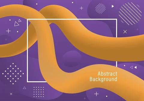 Abstract liquid shapes background with geometric elements, color gradient v.. Stock Illustration