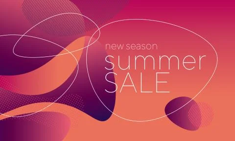 Abstract liquid shapes geometric pattern. Illustrazione stock