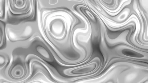 Abstract Liquid Silver Metal Seamless Loop Background Stock Footage 341677036