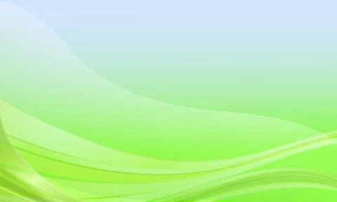 Abstract liquid smooth line wavy motion soft green background. Stock Illustration