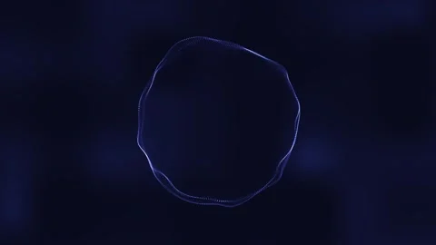 Abstract liquid sphere on black background Stock-Footage 241481318