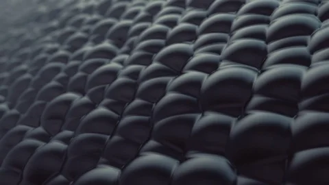 Abstract Liquid Spheres Background, 3d Loopable Animation 4k Vídeo Stock 72901471