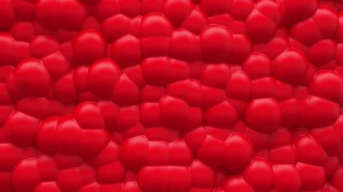 Abstract Liquid Spheres Background, 3d Loopable Animation 4k Video stock 72901544