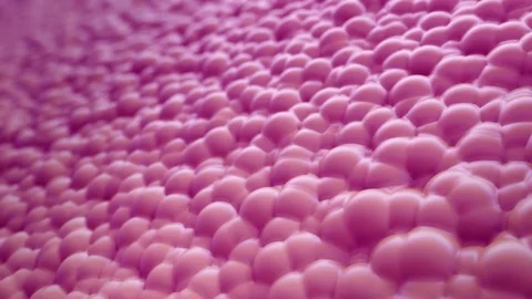 Abstract Liquid Spheres Background, 3d Loopable Animation 4k Stock Footage 72901553