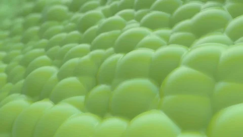 Abstract Liquid Spheres Background, 3d Loopable Animation 4k Vídeo Stock 72901702