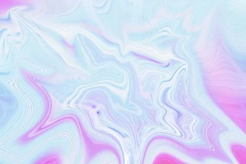 Abstract liquid swirl background featuring soft pastel pink and light blue Stock Illustration