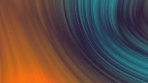 Abstract Liquid Swirl Background in Vibrant orange and  turquoise Stock Footage 336635061