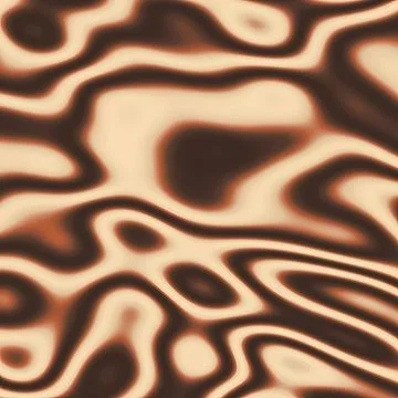 Abstract Liquid Swirls Pattern in Brown and Beige - Elegant Coffee and Cream Stock Illustration