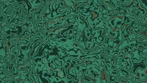 Abstract liquid texture featuring swirling green and dark tones creating a .. Stock-Footage 347465601