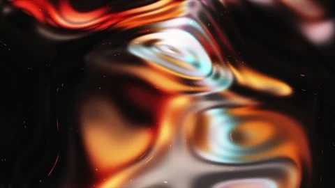Abstract liquid texture video, fluid motion background graphic Stock Footage 246565669