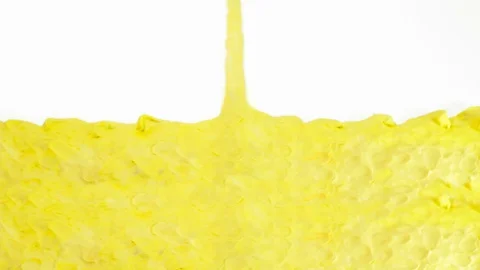 Abstract Liquid Transition yellow clay Stock Footage 106954193