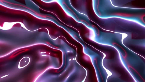 Abstract Liquid Water Wave VJ Loop with Cyan and Pink Gradient Stock Footage 346768836