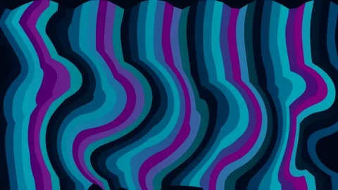 Abstract liquid wave animation featuring purple and blue vertical stripes b.. Stock Footage 341907864