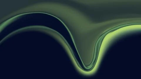 Abstract liquid wave background with green and dark tones abstract background Stock Illustration