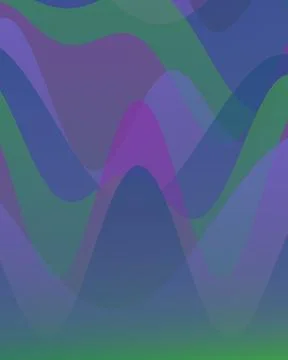 Abstract Liquid Wave Background with Smooth Purple and Blue Gradient Flowin.. 스톡 일러스트