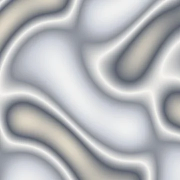 Abstract Liquid Wave Background with Smooth Metallic Silver Curves and Soft.. Stock Illustration