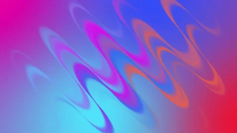Abstract Liquid Wave Loop with Vibrant Magenta Blue Gradient. Wavy Ripple Motion Stock Footage 341768429