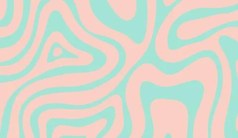 Abstract liquid wave pastel background with smooth fluid shapes in mint green Illustrazione stock