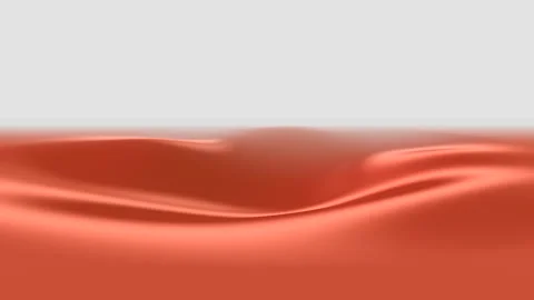 Abstract liquid waves background with smooth red gradient flowing surface motion 库存影片 332108425