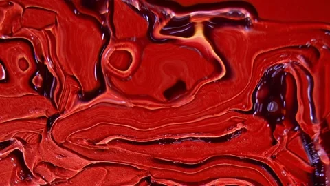 Abstract Liquid Waves Flowing Motion Background. Fantastic structure of bubbles Stock Footage 166932921