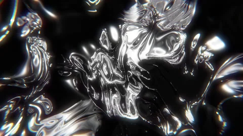 Abstract Liquid Wavy Surface, Seamless Background. Video stock 151899471