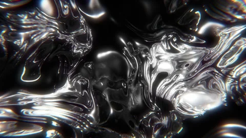 Abstract Liquid Wavy Surface, Seamless Background. Stock Footage 152154685