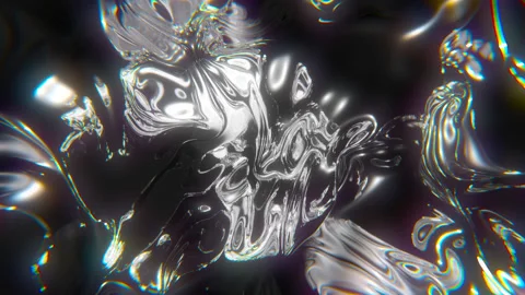 Abstract Liquid Wavy Surface, Seamless Background. Video stock 180207521