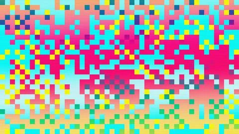 Abstract lo-fi 8-bit, 16-bit pixel noise texture pattern video screen background Illustrazione stock