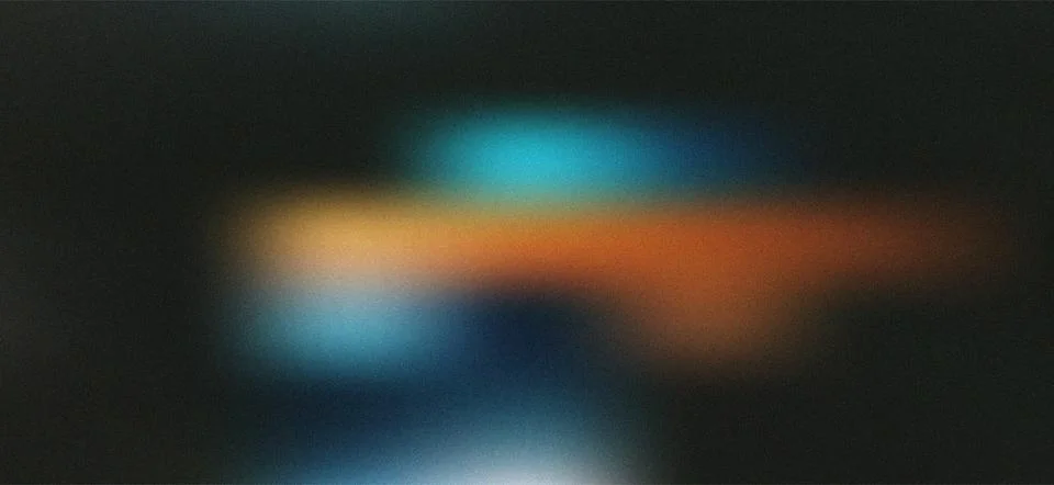 Abstract Lo-Fi Grainy Gradient Background with Blur Vibrant Blue and Orange.. Stock Illustration