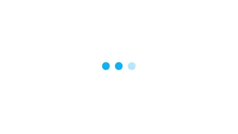Abstract loading 3 dots looping progress icon animation. 3 blue color loadi.. Stock Footage 340408240
