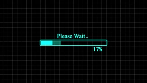 Abstract loading bar please wait text symbol animation. loading animation. Stock-Footage 332998851