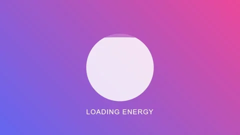 Abstract loading energy process animation with vibrant gradient background Stock Footage 336805985