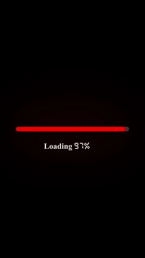 Abstract loading icon animation. Loading bar and percentage Futuristic prog.. Stock Footage 322966514