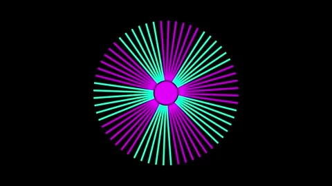 Abstract loading icon with spinning gears icon animation. Pink circle with .. Video stock 335098368