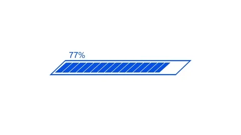 Abstract Loading Progress Bar Animation in Minimalist Motion Design, Simple.. Video stock 310212198