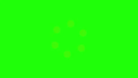 Abstract loading spinner animation with red dots on green screen background.. Stock Footage 336476103