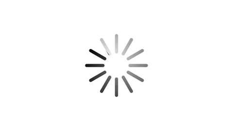 Abstract loading spinner graphic with rotating progress bars animation. Cir.. Stock Footage 339985614