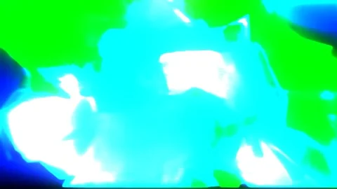 Abstract Lofi Blue Green Cloud Liquid Energy Flow Background Animation Video stock 329606028