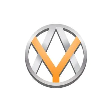 Abstract logo design about AY A Y Letter in vector illustration. Stock Illustration