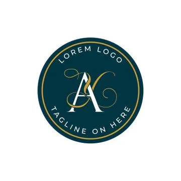 Abstract logo design about AY A Y Letter in vector illustration. Stock Illustration
