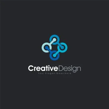 Abstract logo design. Creative,Premium Minimal emblem design template. Graphi Stock Illustration
