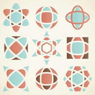 Abstract logo  design elements, Stock Illustration