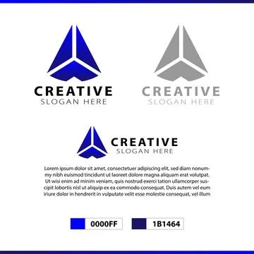 Abstract logo design with modern concept vector illustration Stock Illustration