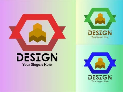 Abstract logo design , symbol, icon, vector illustration for Company, Busines Stock Illustration