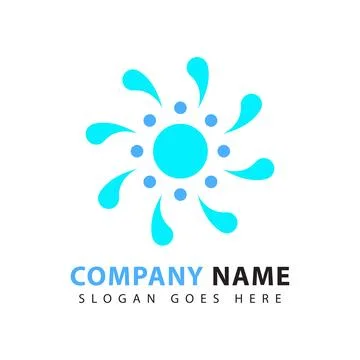 Abstract logo design template circle shape swirling Dots vector icon. Stock Illustration