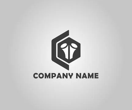 Abstract Logo Design Template Stock Illustration