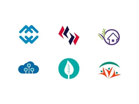 Abstract Logo Design Vector Template Suitable for business and projects Stock Illustration