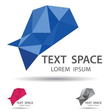 Abstract logo design on white background. Stock Illustration