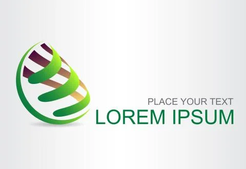 Abstract logo in the form of spheres. Stock Illustration