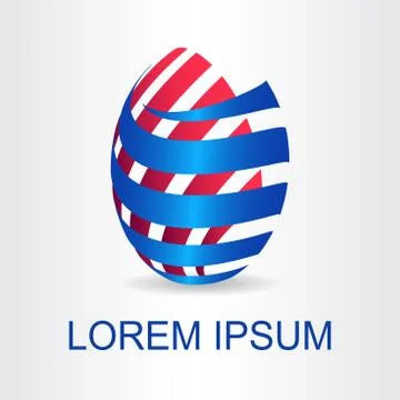 Abstract logo in the form of spheres. Stock Illustration